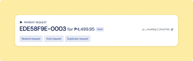 Payment request